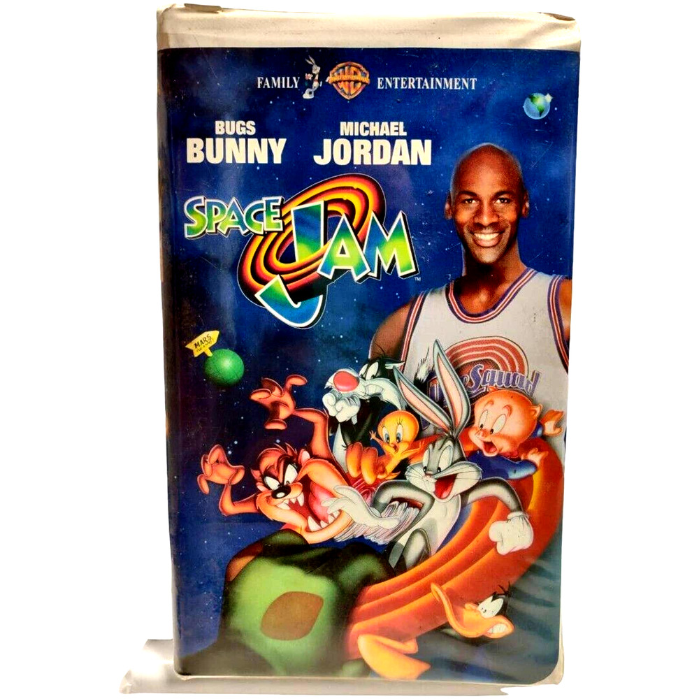 Space Jam Vhs 1997 Clamshell Michael Jordan Vntg Comedy Movie Entmt Collectible